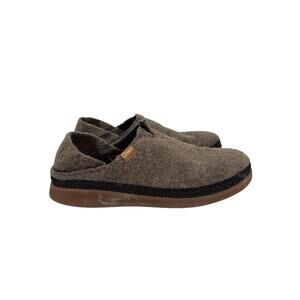 Chaco Revel Slippers Womens 8 Brown Slip On Felted Wool Luvseat Shoes